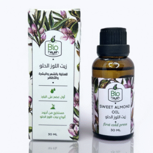 Biohayah Organic Sweet Almond Oil 30ml | 100% Pure & Cold-Pressed | For Skin, Hair & Scalp | Lightweight Moisturizer | First Press | Unrefined