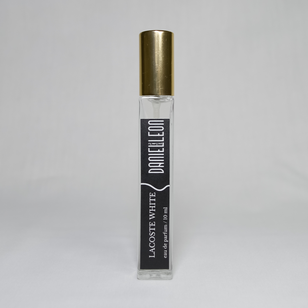 Daniel Leon, inspired perfume by Lacostte White, Crisp & Sporty Perfume for Men with Grapefruit & Cedarwood tester, 10 ml