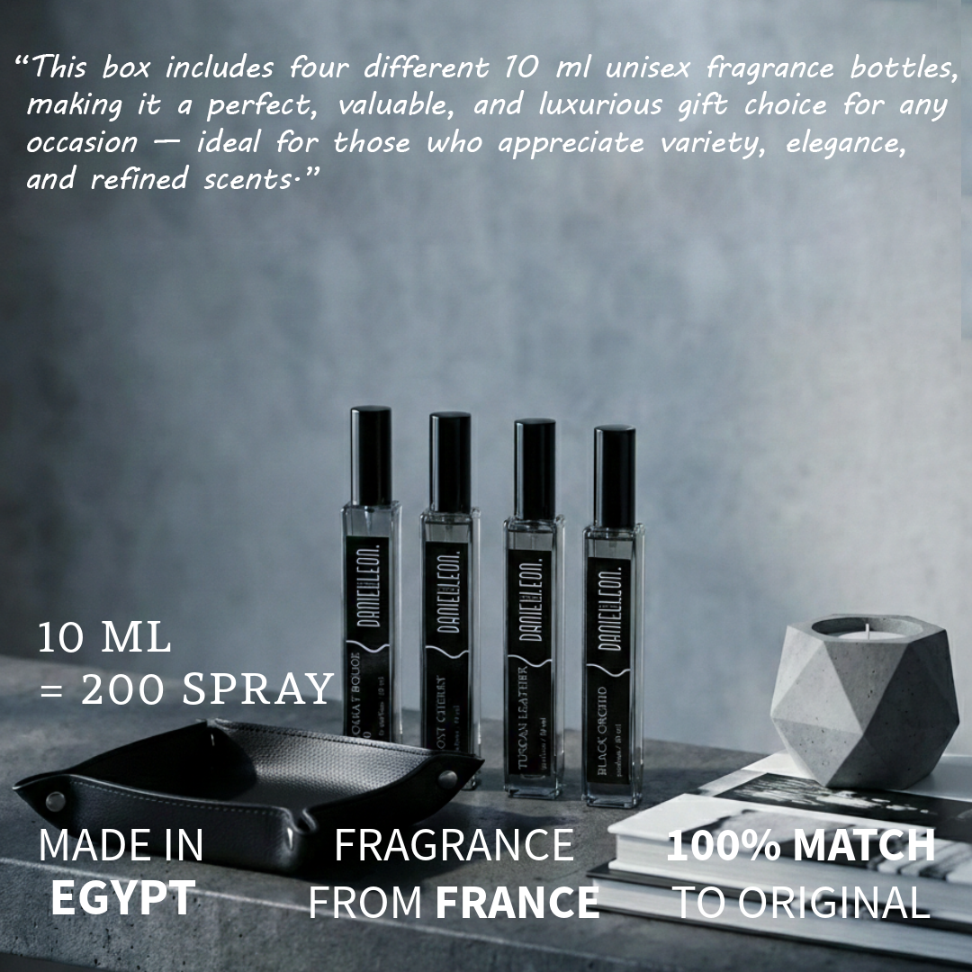 Daniel Leon, Unisex Tester perfume Package, Baccarat Rouge 540, LOST CHERRY, BLACK ORCHID, & TUSCAN LEATHER 10 ml - Image 2