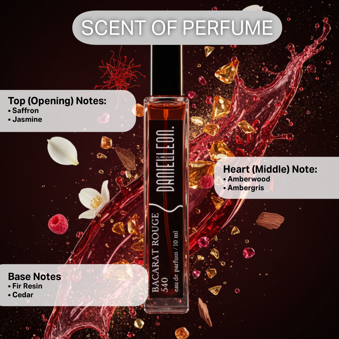 Daniel Leon, Unisex Tester perfume Package, Baccarat Rouge 540, LOST CHERRY, BLACK ORCHID, & TUSCAN LEATHER 10 ml - Image 3