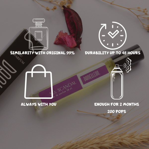 ⁦Daniel Leon, inspired perfume by So Scandal, Bold Floral Perfume for Women with Tuberose & Raspberry Notes tester, 10 ml⁩ - الصورة ⁦3⁩